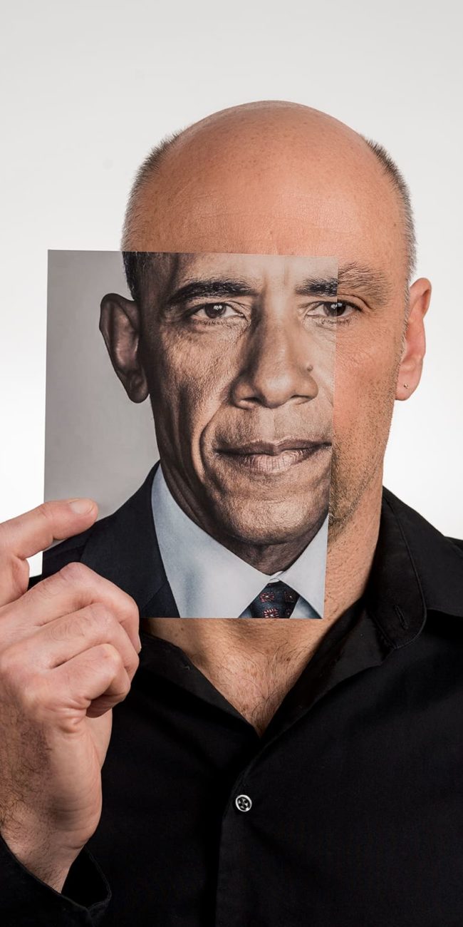 portrait decoupage barack obama president usa amerique
